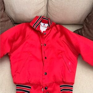 Vibrant Red Kids Puffer Jacket